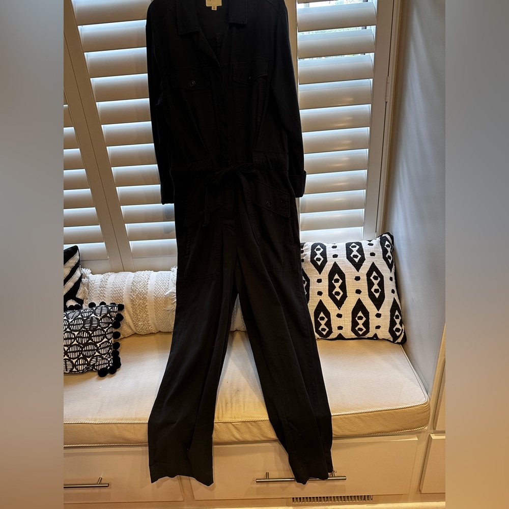 Olive green utility jumpsuit